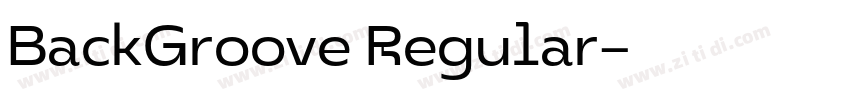 BackGroove Regular字体转换